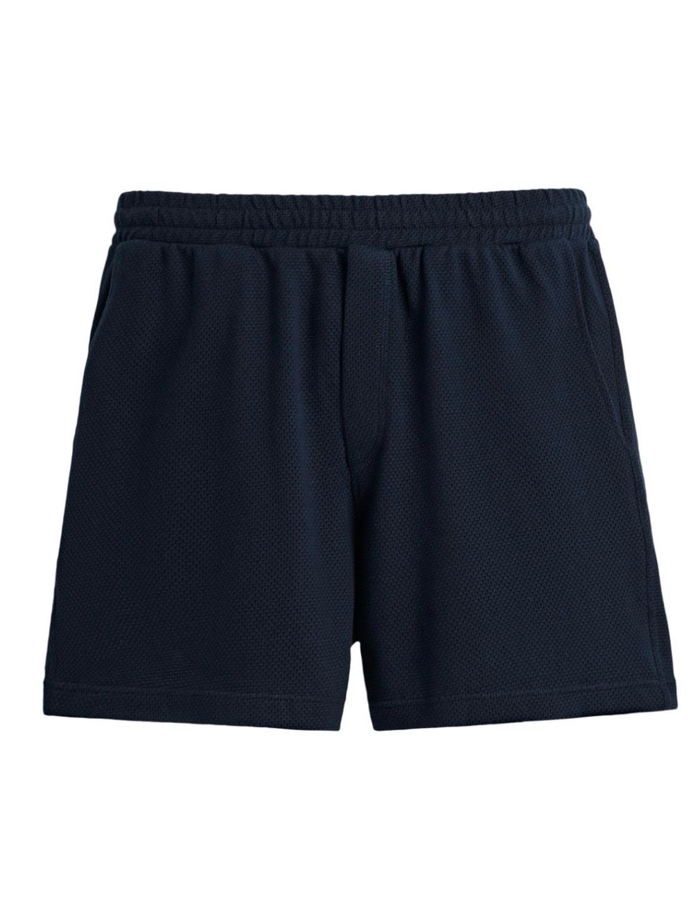 Zara Men's Textured Relax Fit Shorts - Navy Blue, M, New with tag
